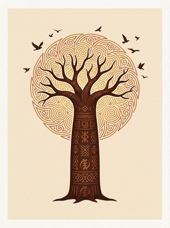 Baobab Tree of Life — Free exclusive print