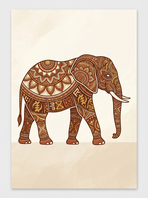 Tribal Elephant — Free exclusive print