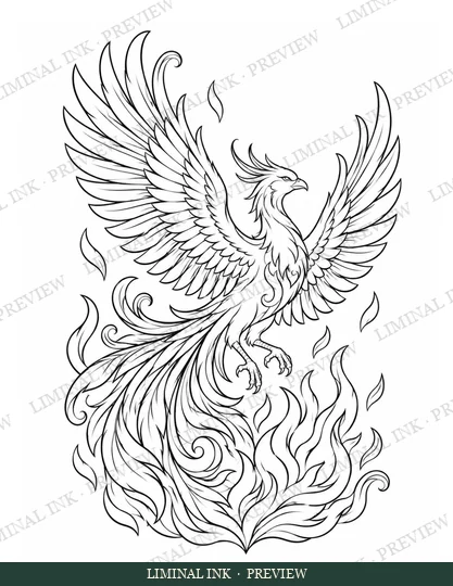 Page 7 of Mythical Creatures & Legendary Beasts, as shown on its Amazon page, with a Liminal Ink preview watermark.